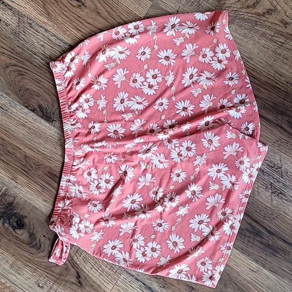 EST. 1946 Sarong Skort, Size 14/16W, Mauve Pink, White Daisy, Soft, Stretchy - Picture 5 of 7